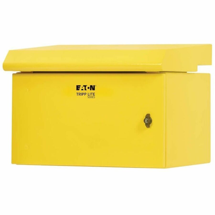 Eaton Tripp Lite Series SmartRack Industrial Enclosure - NEMA 3R, Wall Mount, Metal, Locking, Fan With Thermal Switch, 16.5 in. Depth, 6U, Yellow - SRN3RY6U