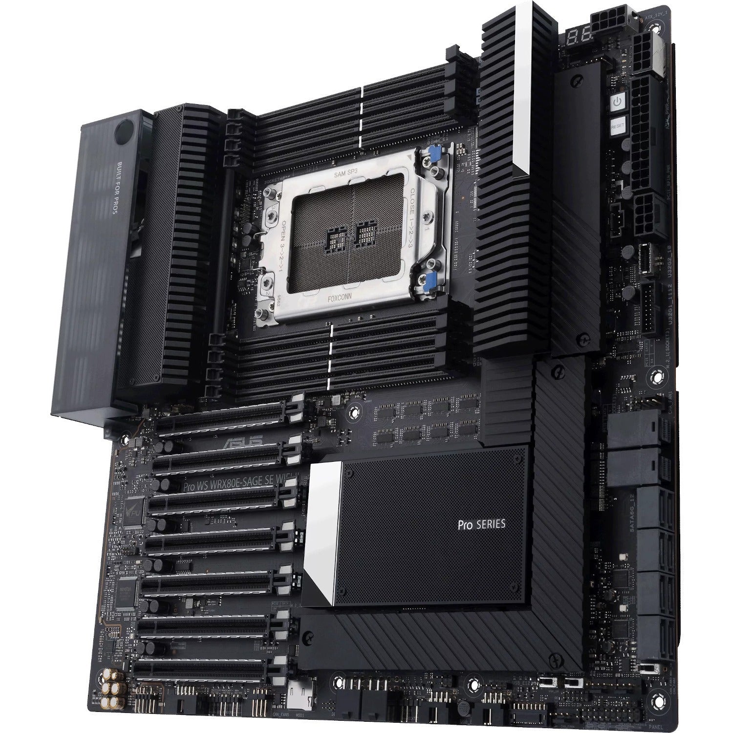 Asus WS WRX80E-SAGE SE WIFI II Desktop Motherboard - AMD WRX80 Chipset - Socket sWRX8 - Extended ATX - ProWSWRX80E-SAGESEWIFIII