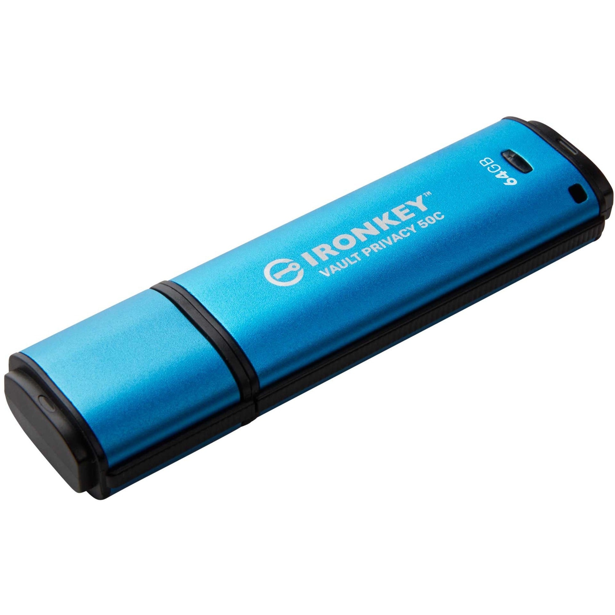 IronKey Vault Privacy 50 Series 64GB USB 3.2 (Gen 1) Type C Flash Drive - IKVP50C/64GB
