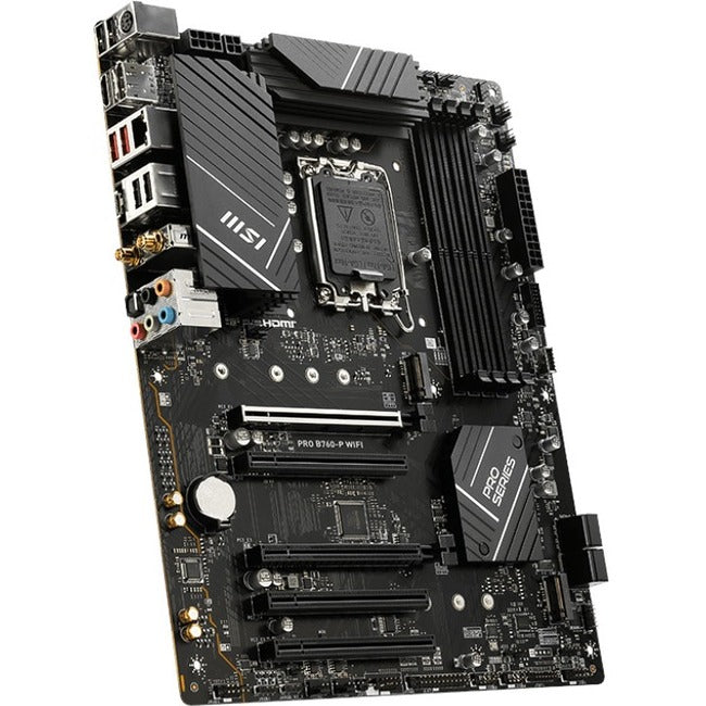 MSI PRO B760-P WIFI Gaming Desktop Motherboard - Intel B760 Chipset - Socket LGA-1700 - ATX - PROB760PWIFI