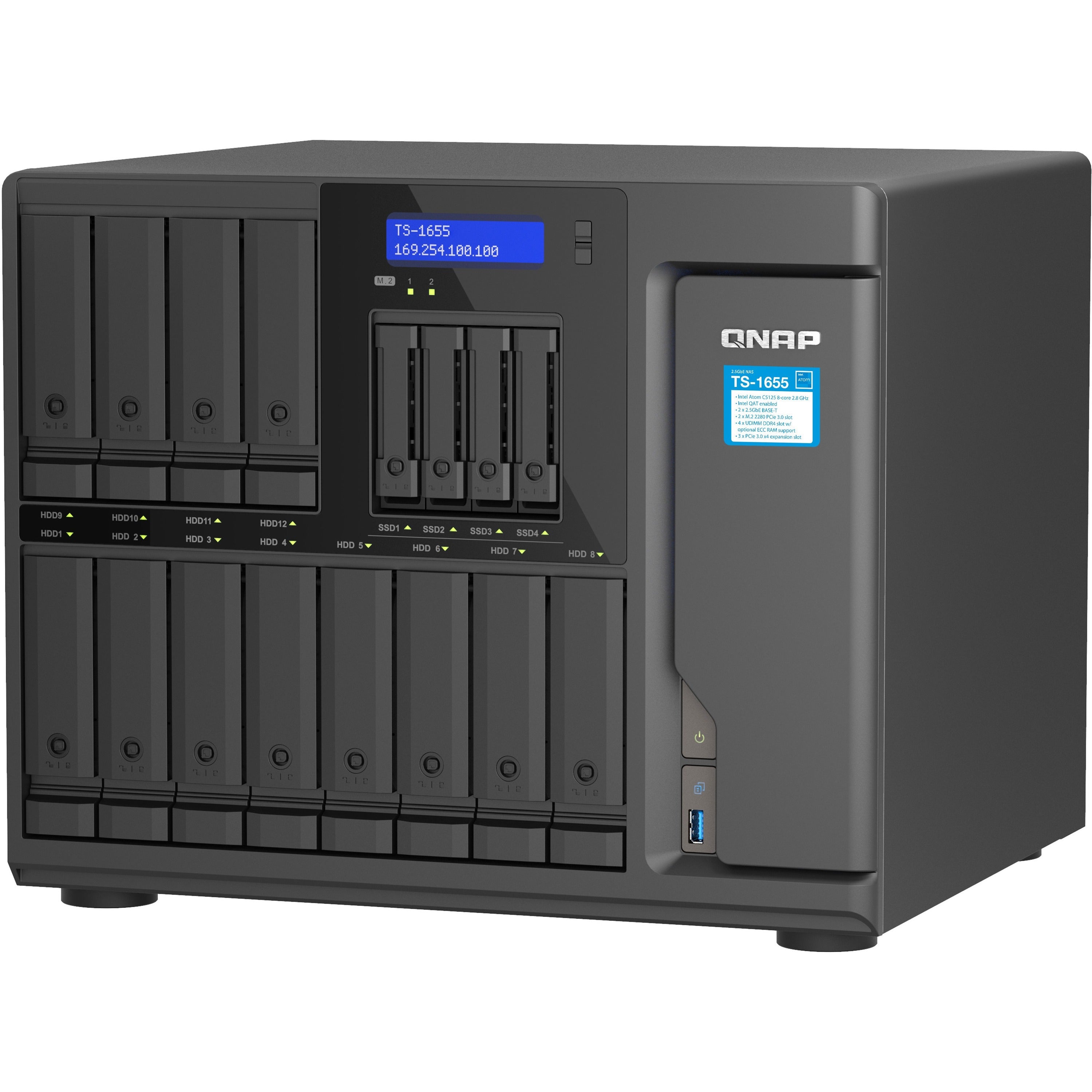 QNAP Turbo NAS TS-1655-8G SAN/NAS Storage System - TS-1655-8G-US