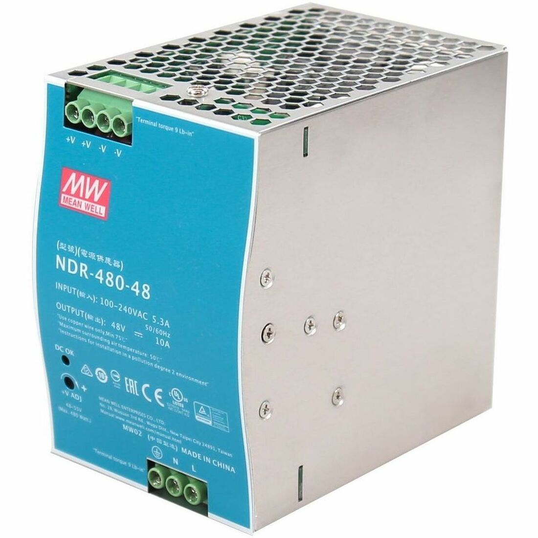 Intellinet Industrial DIN-Rail Mount Power Supply Unit (PSU) 480 W - 509091