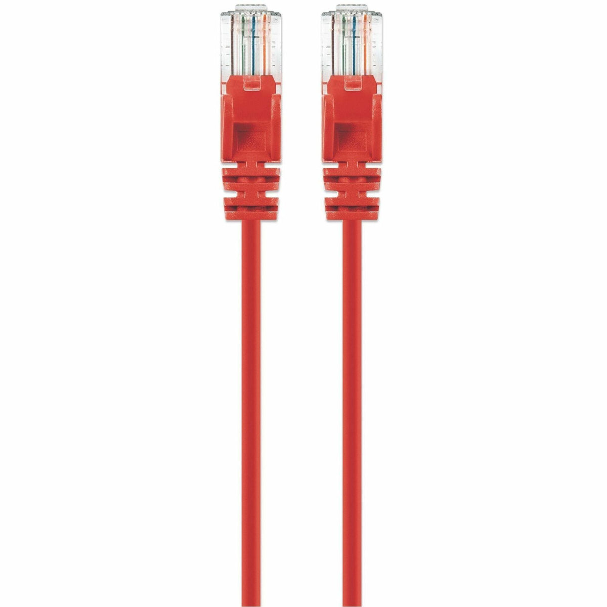 Intellinet Cat6 U/UTP Slim Network Patch Cable, 1.5 ft., Red - 744157