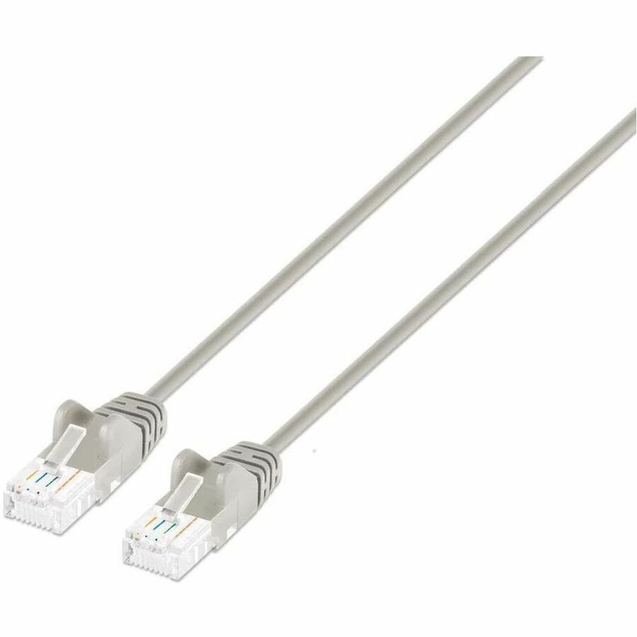 Intellinet Cat6 U/UTP Slim Network Patch Cable, 5 ft., Gray - 751599