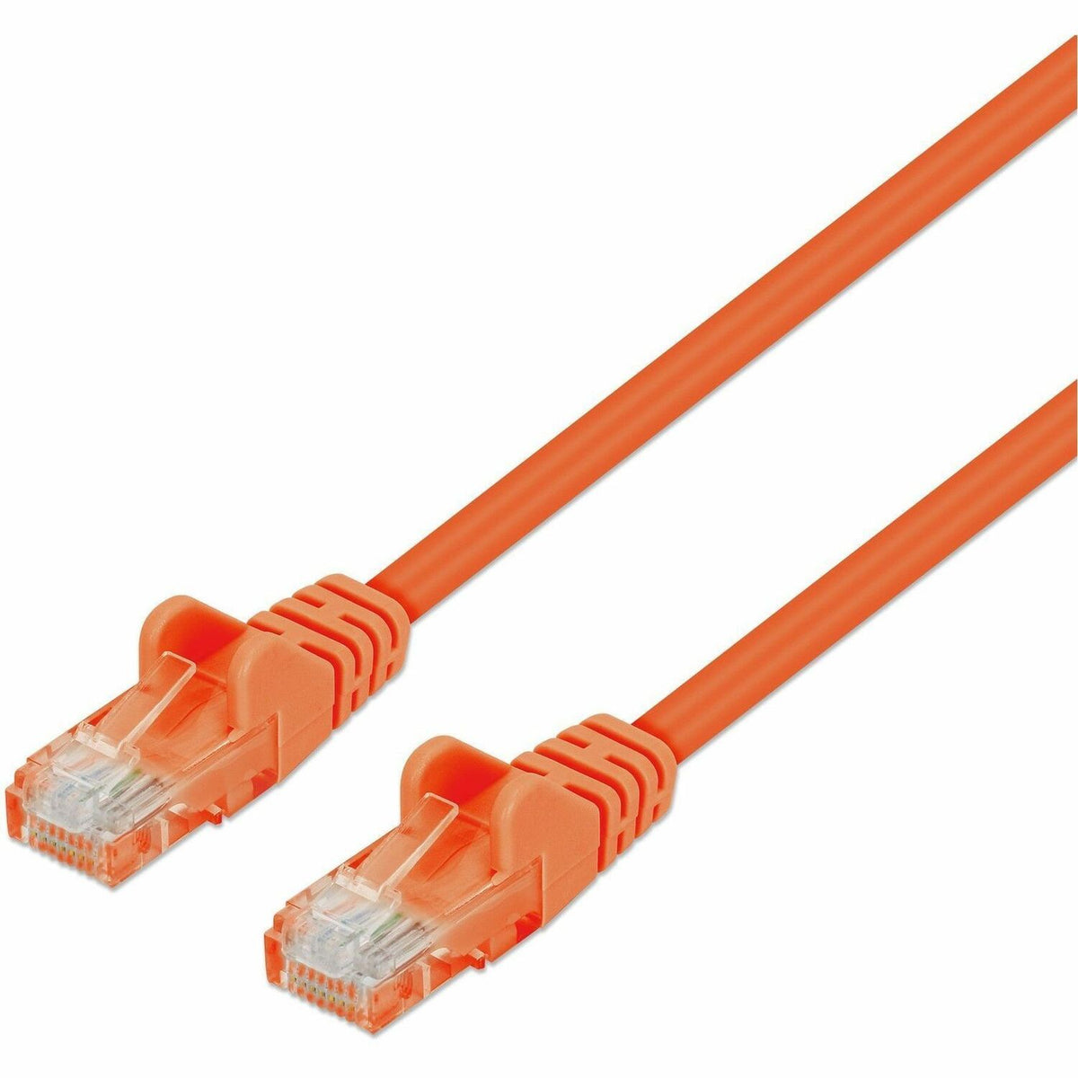Intellinet Cat6 U/UTP Slim Network Patch Cable, 5 ft., Orange - 743570
