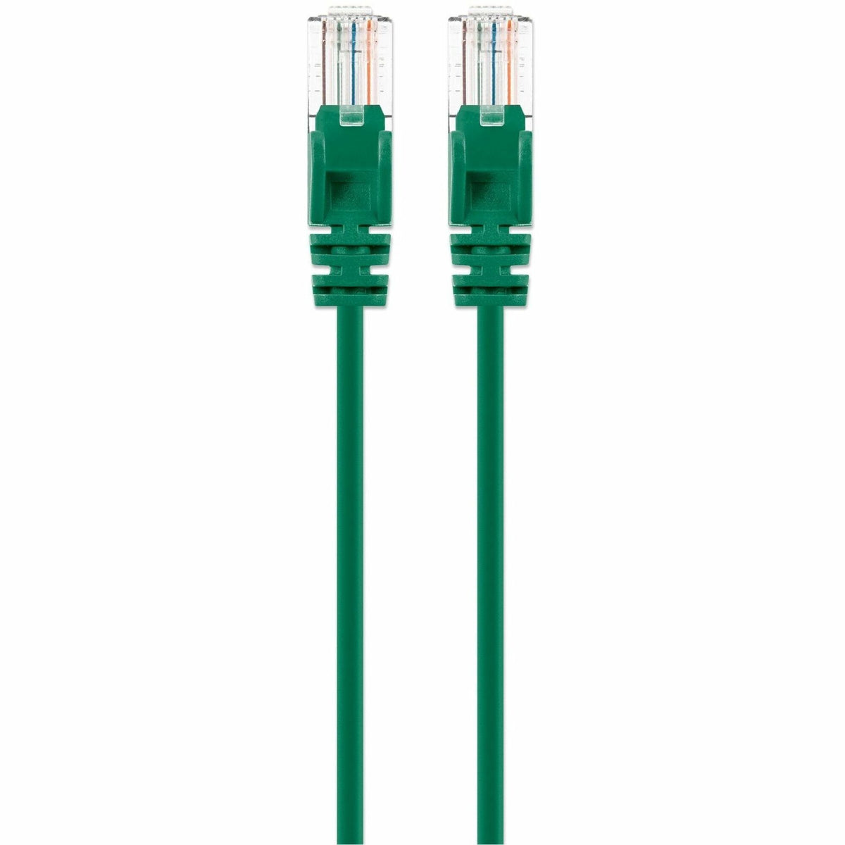 Intellinet Cat6 U/UTP Slim Network Patch Cable, 7 ft., Green - 743433
