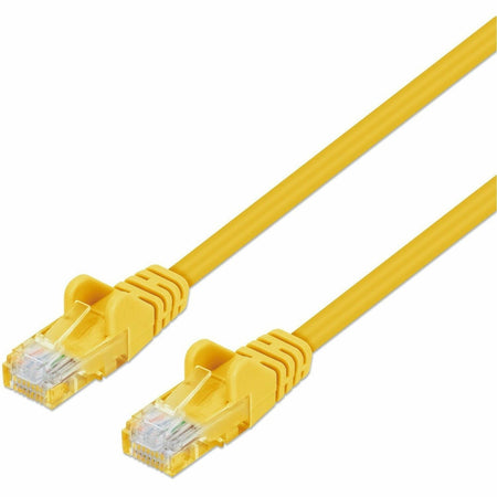 IC INTRACOM Cat6 U/UTP Slim Network Patch Cable, 10 ft., Yellow - 743495