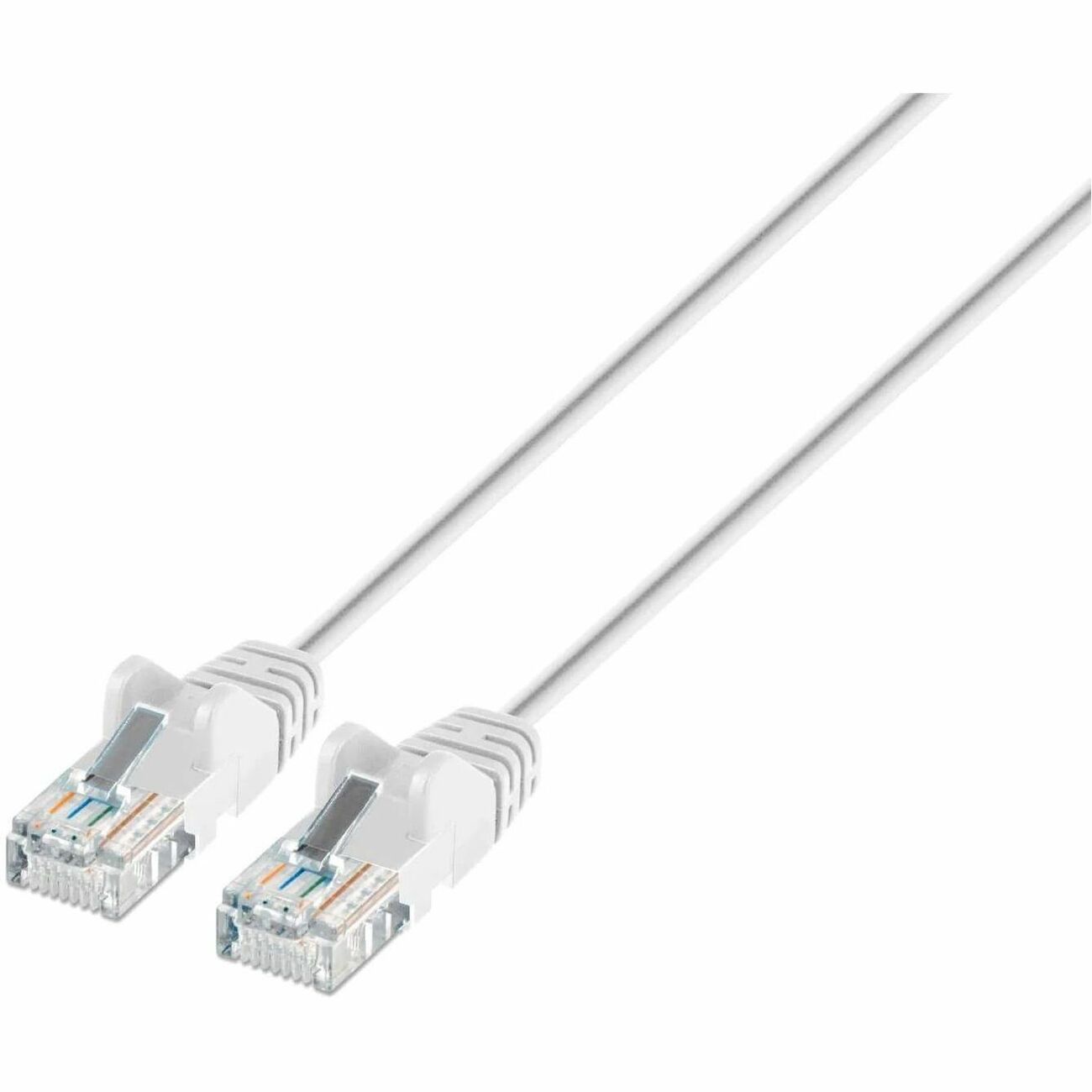 Intellinet Cat6 U/UTP Slim Network Patch Cable, 14 ft., White - 751551