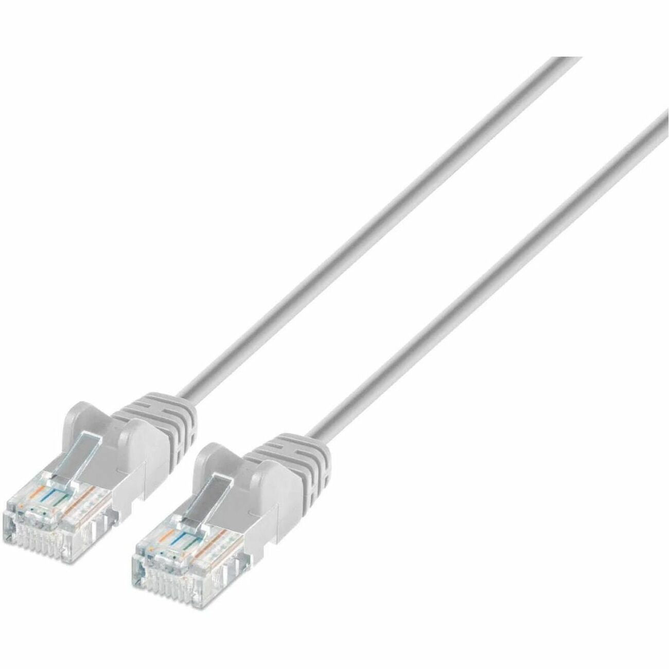 Intellinet Cat6 U/UTP Slim Network Patch Cable, 14 ft., Gray - 751629