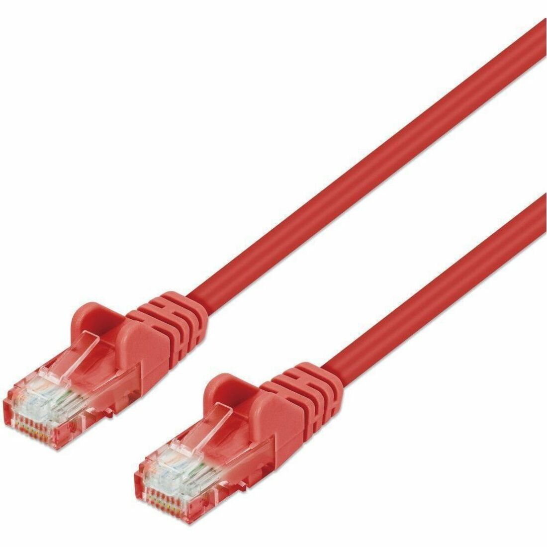 Intellinet Cat6 U/UTP Slim Network Patch Cable, 14 ft., Red - 744164