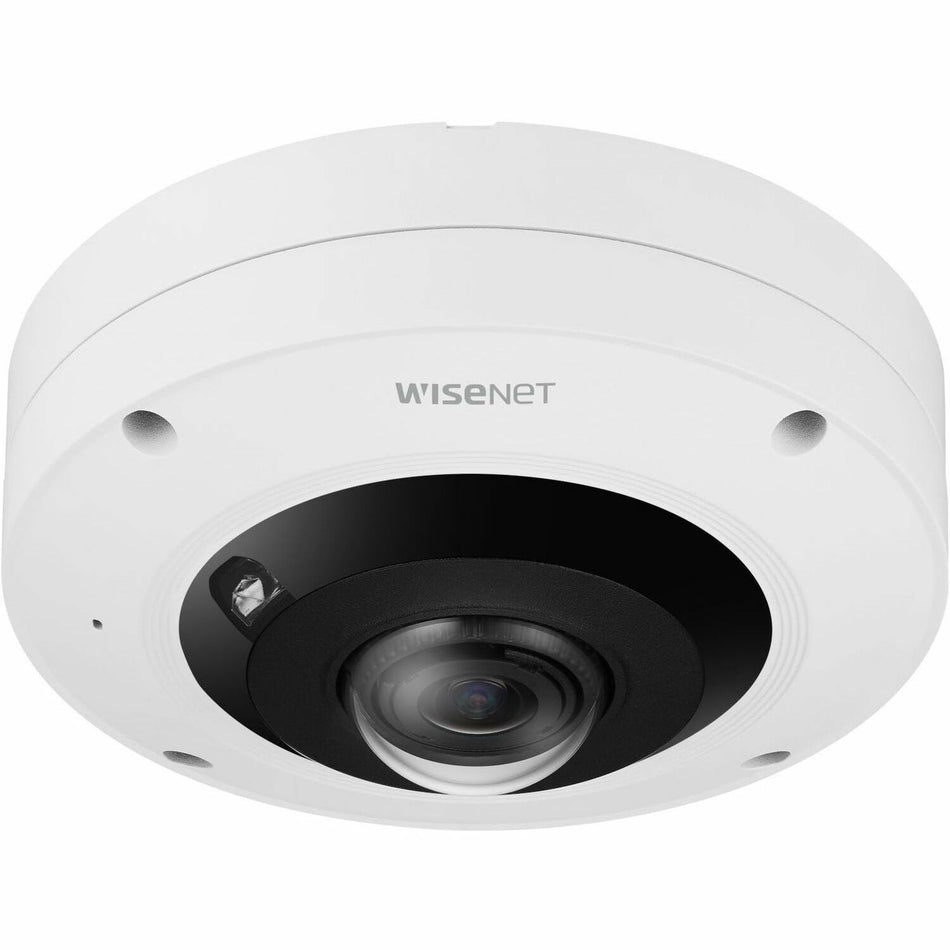 Wisenet XNF-9013RV 12 Megapixel Outdoor Network Camera - Color - Fisheye - White - XNF-9013RV