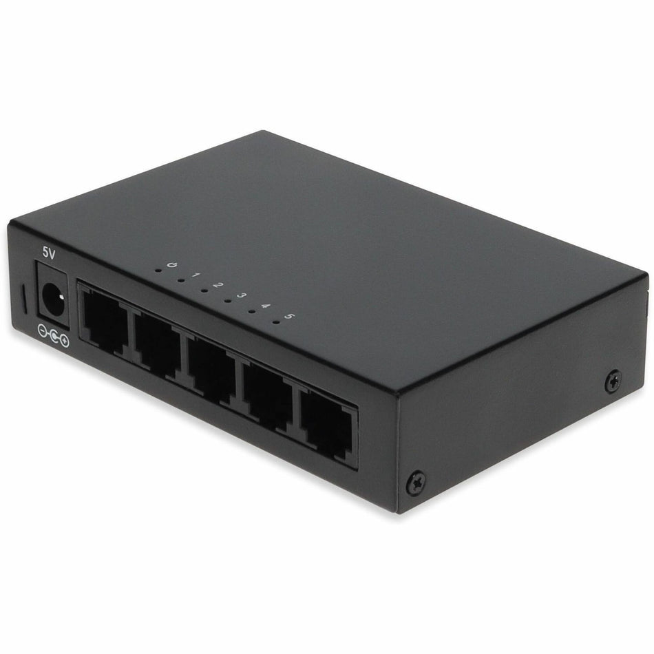 AddOn 5x 10/100/1000Base-TX (RJ-45) 0 to 40C Ethernet Switch - ADD-1000B-5TSW