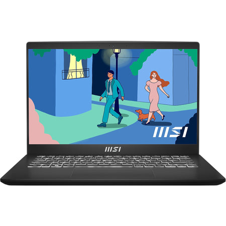 MSI Modern 14 C11M Modern 14 C11M-064US 14" Notebook - Full HD - 1920 x 1080 - Intel Core i7 11th Gen i7-1195G7 2.90 GHz - 8 GB Total RAM - 8 GB On-board Memory - 512 GB SSD - Classic Black - MOD1411064