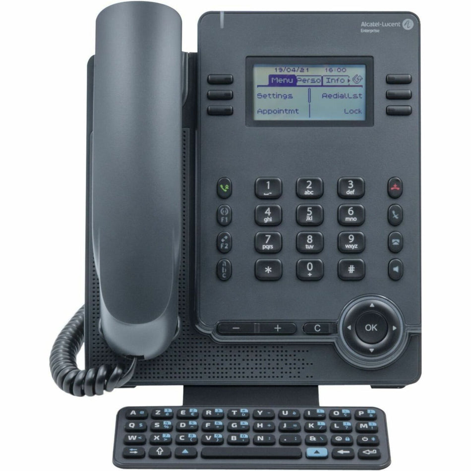 Alcatel-Lucent ALE-20 IP Phone - Corded - Corded - Desktop, Wall Mountable - Gray - 3ML37020BB