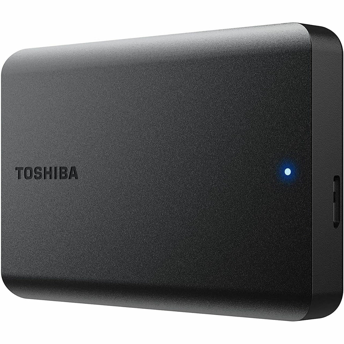 Toshiba Canvio Basics 1 TB Portable Hard Drive - 2.5" External - Matte Black - HDTB510XK3AA