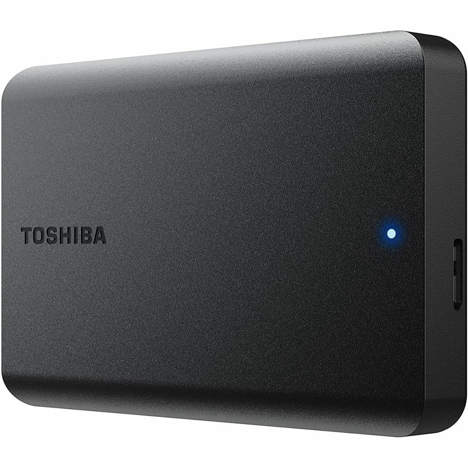 Toshiba Canvio Basics 1 TB Portable Hard Drive - 2.5" External - Matte Black - HDTB510XK3AA