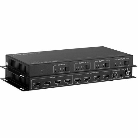 KanexPro HDMI 2.0 4x4 Matrix Switcher with 4K to 1080p Down-scaling - SW-HDMX44DS