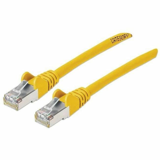 Intellinet Cat6a S/FTP Network Patch Cable, 1 ft., Yellow - 743266
