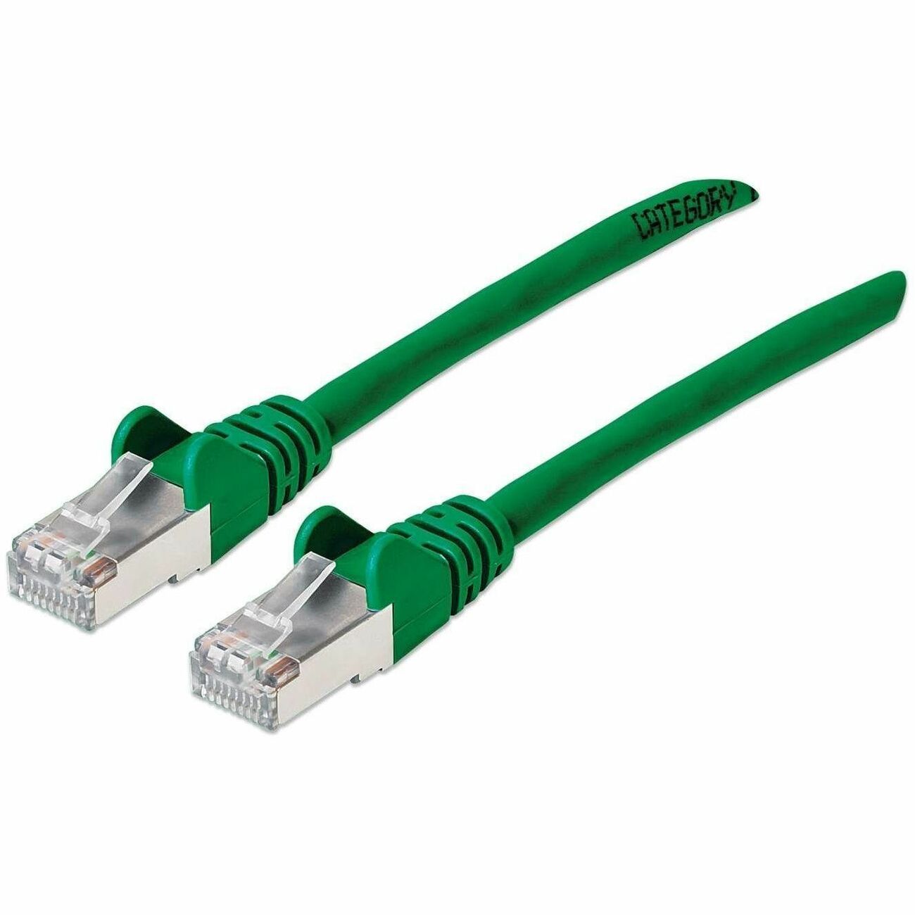 Intellinet Cat6a S/FTP Network Patch Cable, 1 ft., Green - 743334