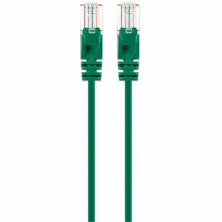 Intellinet Cat6 U/UTP Slim Network Patch Cable, 1 ft., Green - 743402