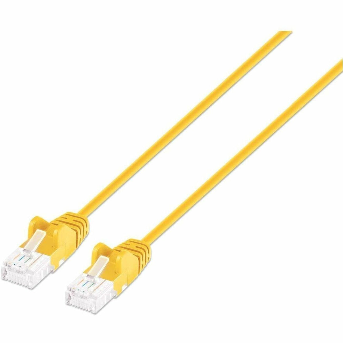 Intellinet Cat6 U/UTP Slim Network Patch Cable, 7 ft., Yellow - 743488