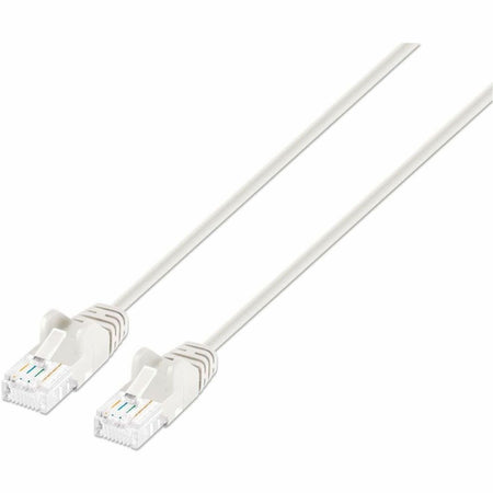 Intellinet Cat6a U/UTP Slim Network Patch Cable, 3 ft., White - 744058