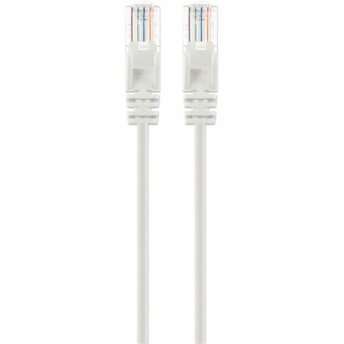 Intellinet Cat6a U/UTP Slim Network Patch Cable, 10 ft., White - 744089