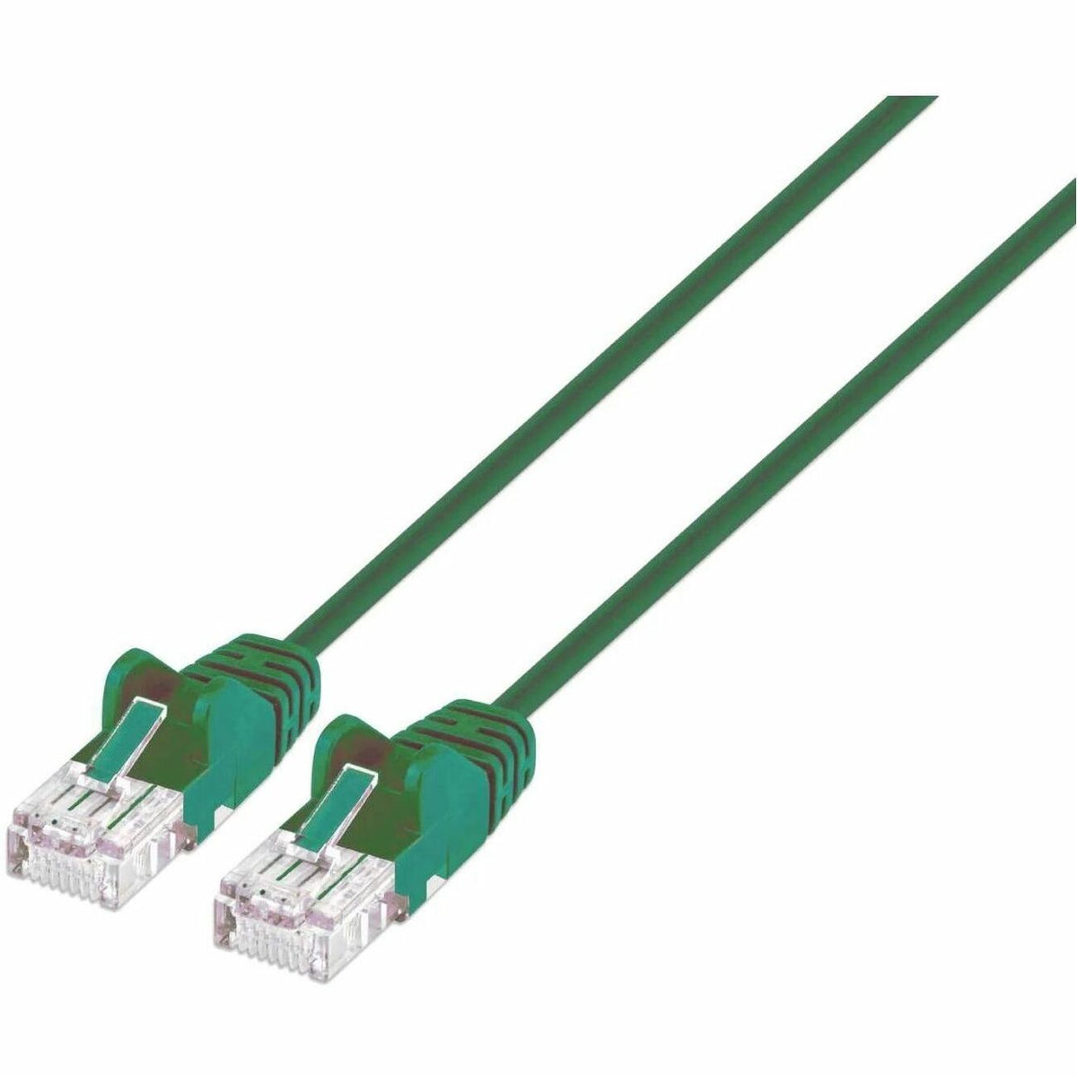 Intellinet Cat6 U/UTP Slim Network Patch Cable, 1.5 ft., Green - 744119