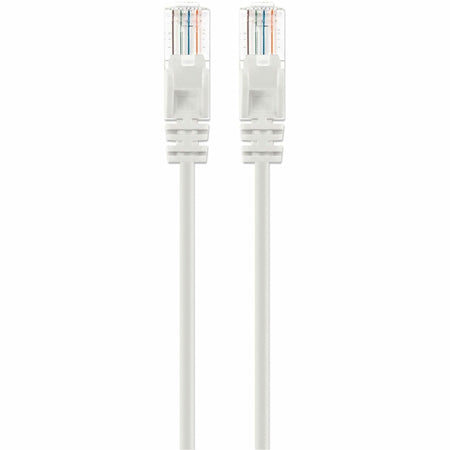 Intellinet Cat6 U/UTP Slim Network Patch Cable, 5 ft., White - 751520
