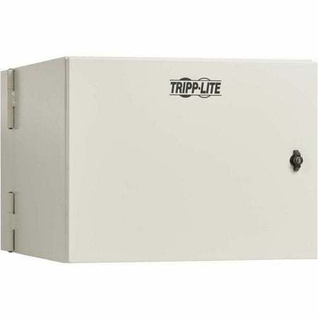 Tripp Lite by Eaton SmartRack Industrial Enclosure with Lock - NEMA 4, Wall Mount, Metal Construction, Hinged Back, 32 in. Depth, 9U, Gray - SRN4G9USDP