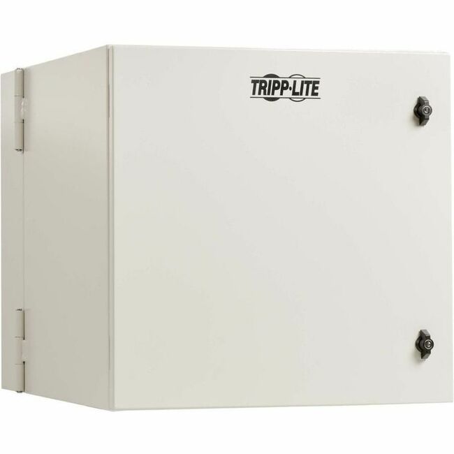 Tripp Lite by Eaton SmartRack Industrial Enclosure with Lock - NEMA 4, Wall Mount, Metal Construction, Hinged Back, 28 in. Depth, 12U, Gray - SRN4G12US