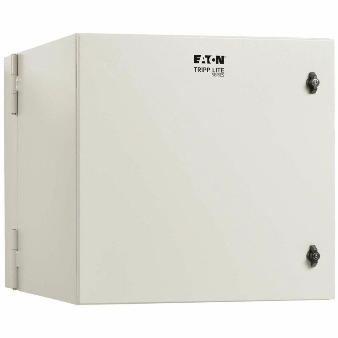 Eaton Tripp Lite Series SmartRack Industrial Enclosure with Lock - NEMA 4, Wall Mount, Metal Construction, Hinged Back, 32 in. Depth, 12U, Gray - SRN4G12USDP