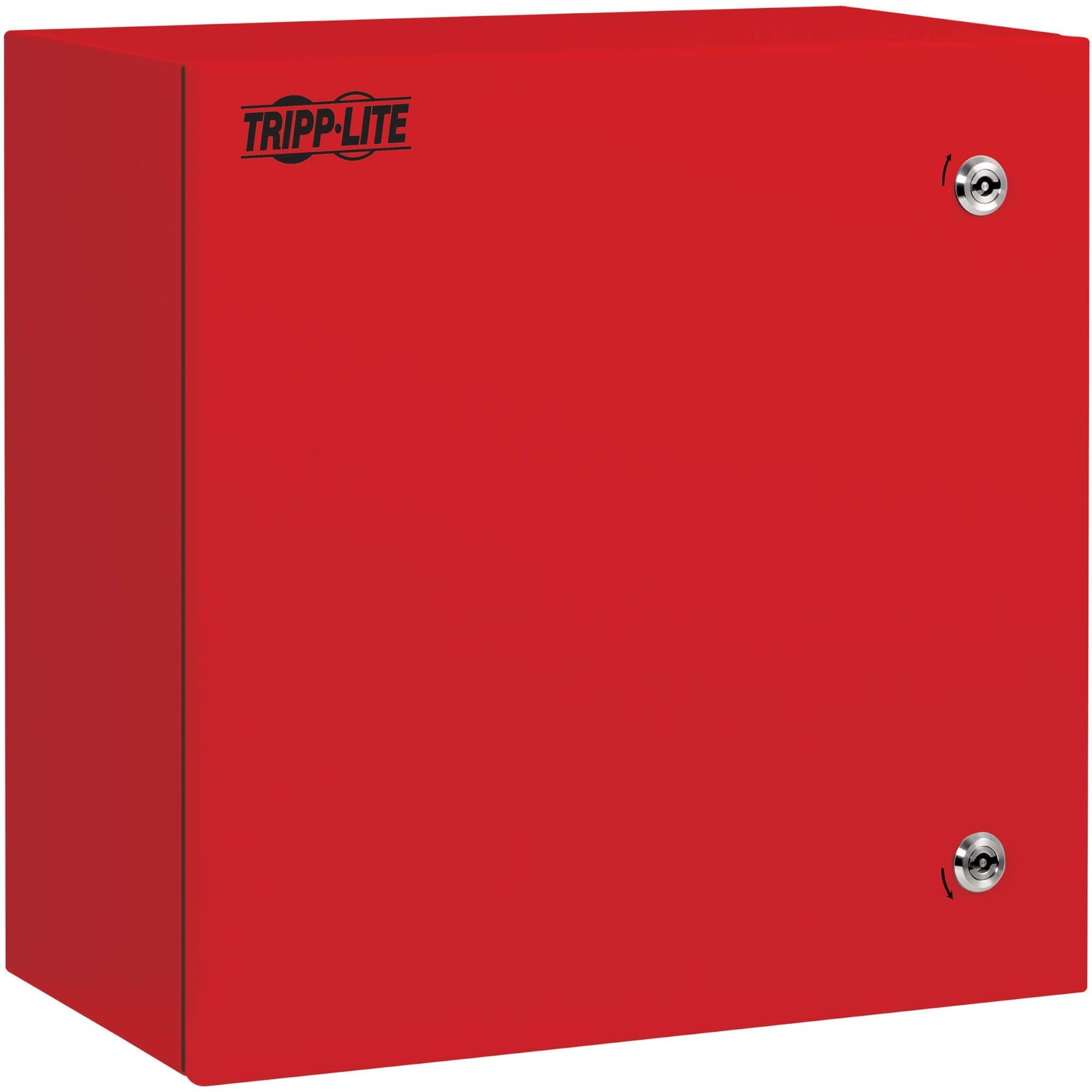 Tripp Lite by Eaton SmartRack Outdoor Industrial Enclosure with Lock - NEMA 4, Surface Mount, Metal Construction, 18 x 18 x 10 in., Red - SRIN4181810R