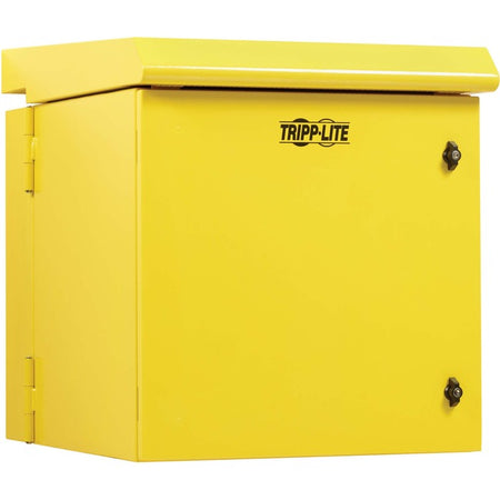 Tripp Lite by Eaton SmartRack Industrial Enclosure - NEMA 3R, Wall Mount, Metal, Locking, Hinged Back, Fan With Thermal Switch, 28 in. Depth, 12U, Yellow - SRN3RY12US