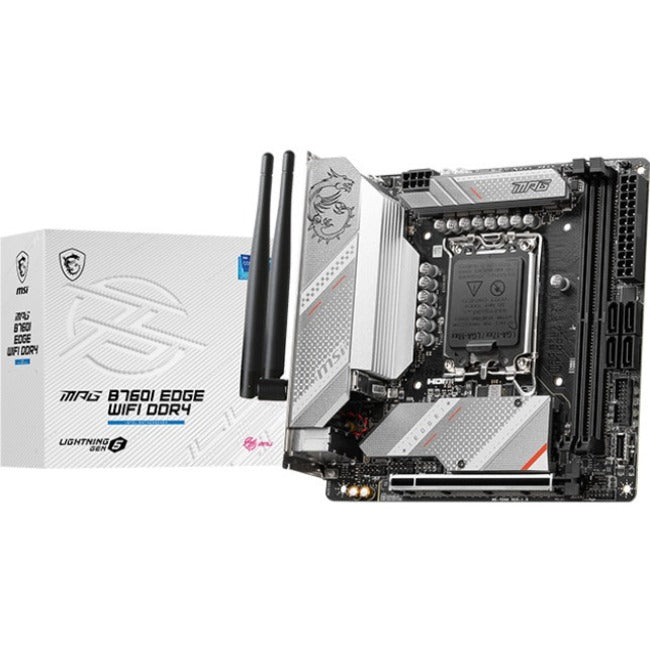 MSI MPG B760I EDGE WIFI DDR4 Gaming Desktop Motherboard - Intel B760 Chipset - Socket LGA-1700 - Mini ITX - B760IEDGEWIFID4