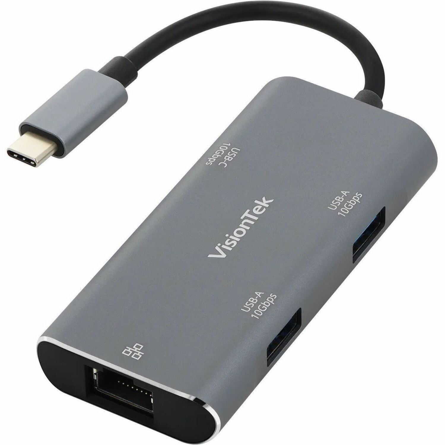 VisionTek USB-C Hub with Ethernet (2x USB-A 10Gbps | 1x USB-C 10Gbps) - 901538