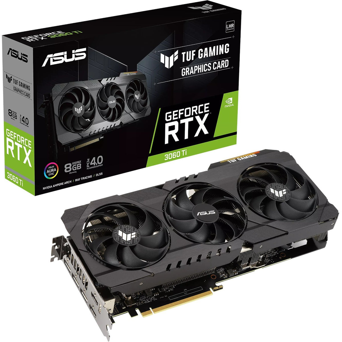 TUF NVIDIA GeForce RTX 3060 TI Graphic Card - 8 GB GDDR6X - TUF-RTX3060TI-8GD6X-GAMING