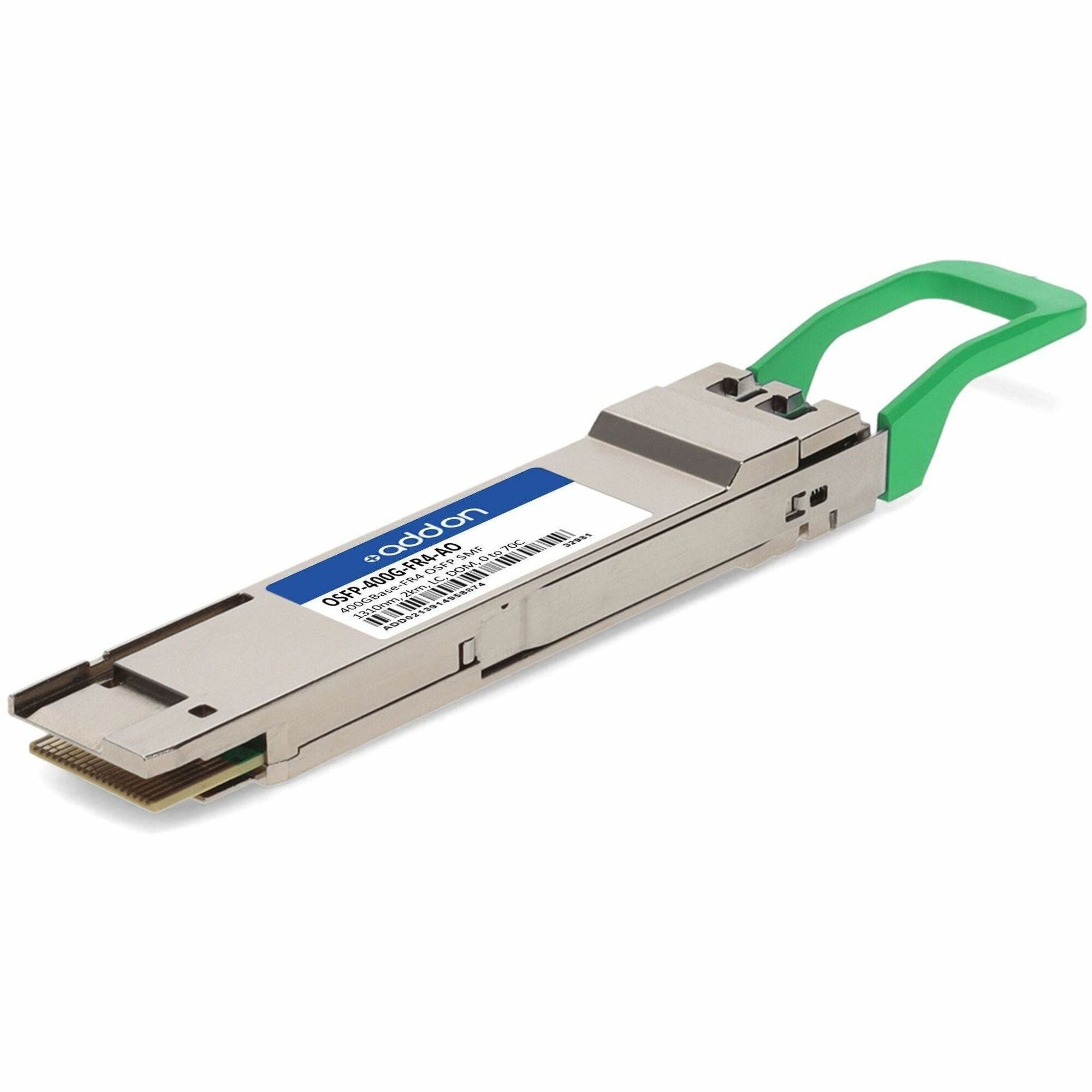 AddOn Arista Networks&reg; OSFP-400G-FR4 Compatible TAA 400GBase-FR4 OSFP Transceiver (SMF, 1310nm, 2km, LC, DOM, 0 to 70C) - OSFP-400G-FR4-AO