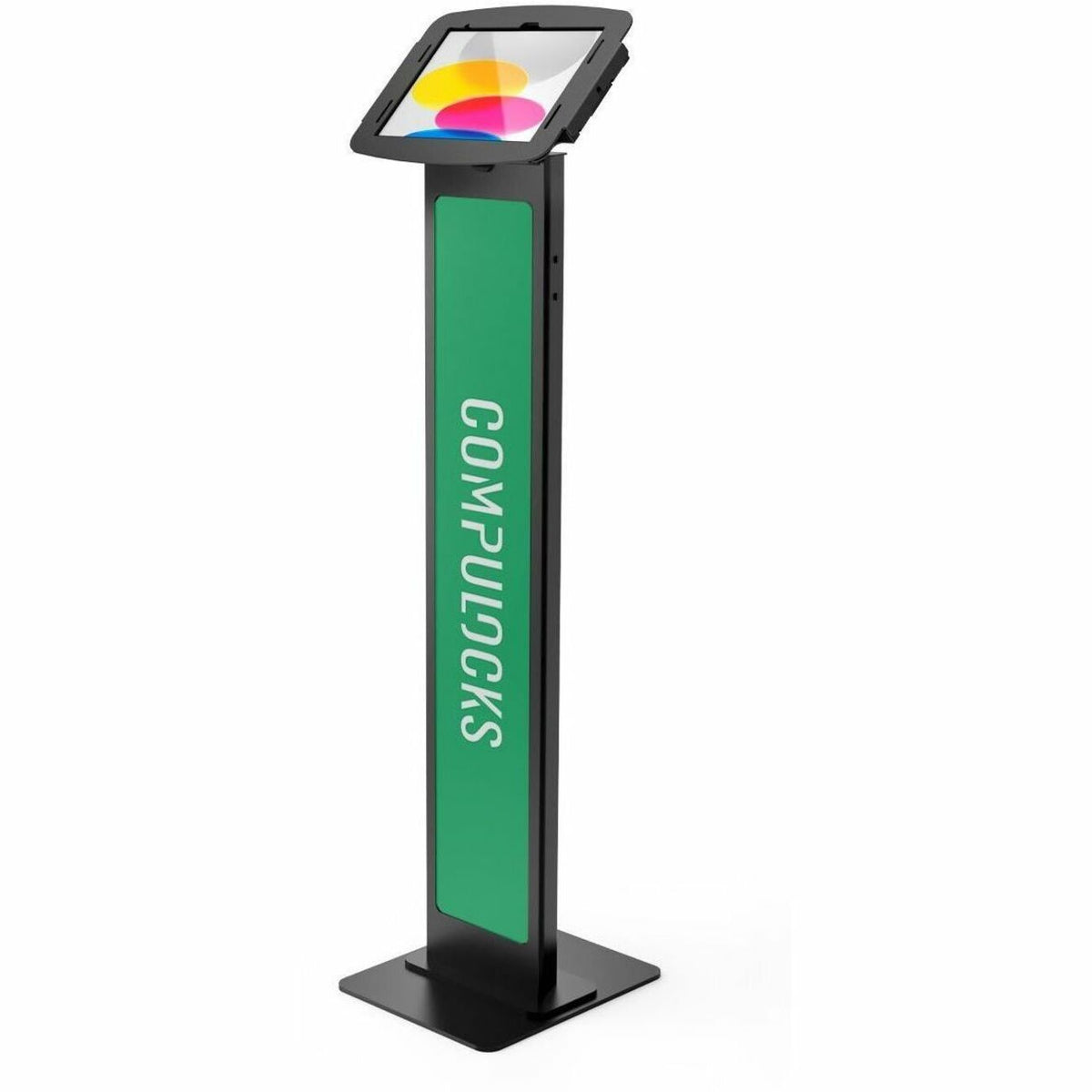 Compulocks iPad 10.9" 10th Gen Space Enclosure Brandable Floor Stand Black - 140B209IPDSB