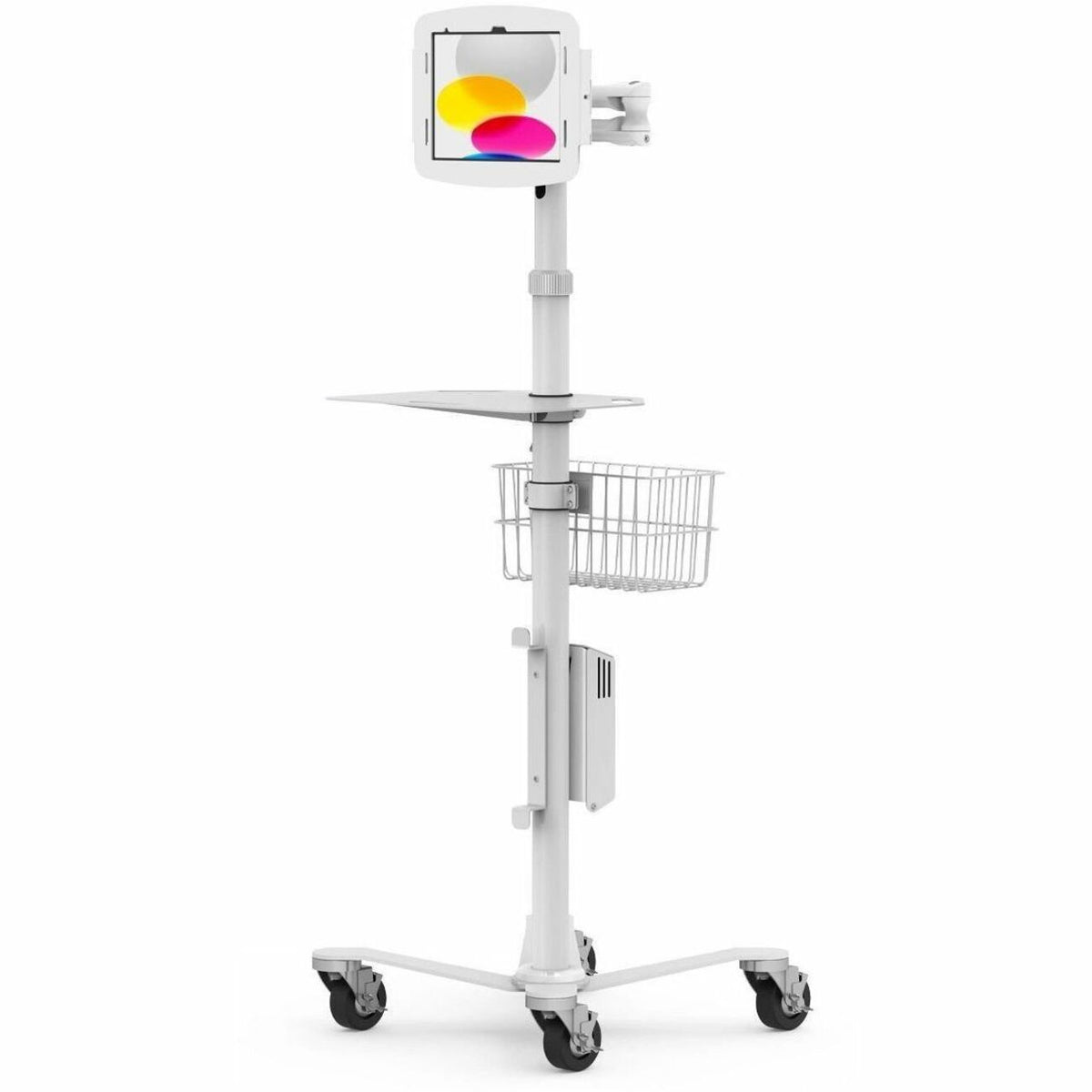 Compulocks iPad Medical Rolling Cart - Rise Freedom Extended - MCRSTDEXW209IPDSW