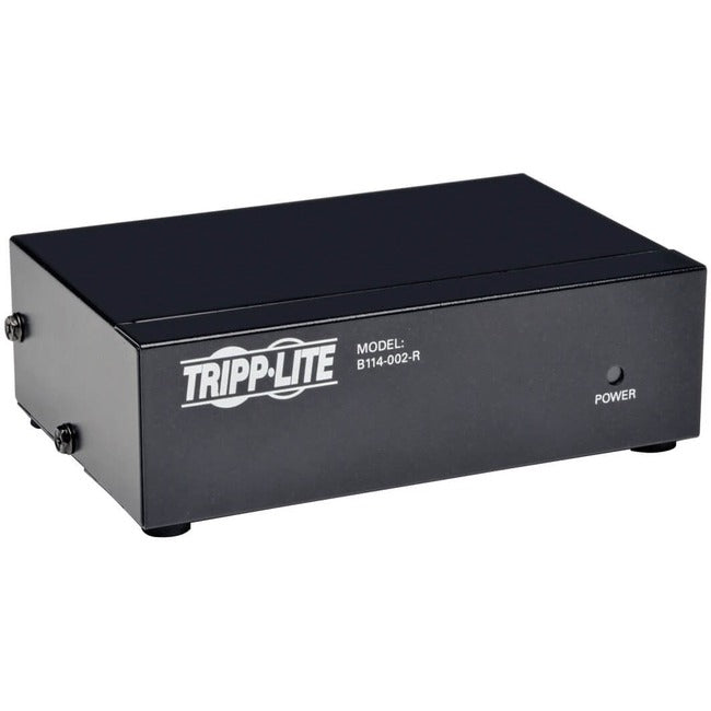 Tripp Lite by Eaton 2-Port VGA/SVGA Video Splitter with Signal Booster, High Resolution Video, 350MHz, (HD15 M/2xF) - B114-002-R
