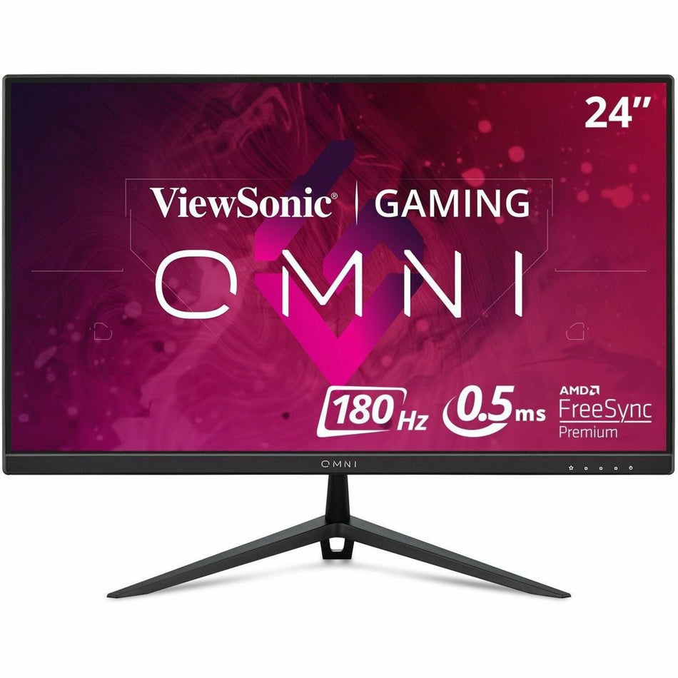 ViewSonic OMNI VX2428 24 Inch Gaming Monitor 180hz 0.5ms 1080p IPS with FreeSync Premium, Frameless, HDMI, and DisplayPort - VX2428