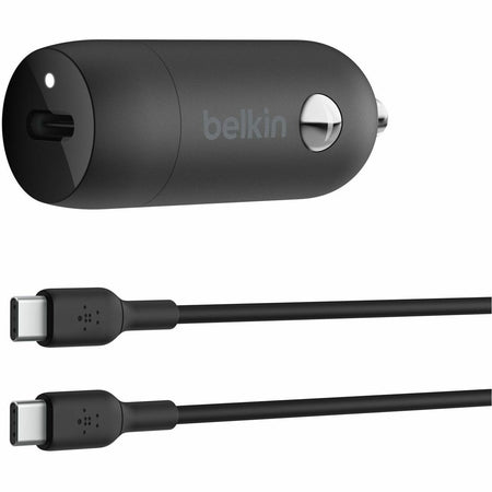 Belkin BoostCharge 30W USB-C Car Charger, Black - CCA004BT1MBK-B6