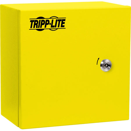 Tripp Lite by Eaton SmartRack Outdoor Industrial Enclosure with Lock - NEMA 4, Surface Mount, Metal Construction, 10 x 10 x 6 in., Yellow - SRIN410106Y