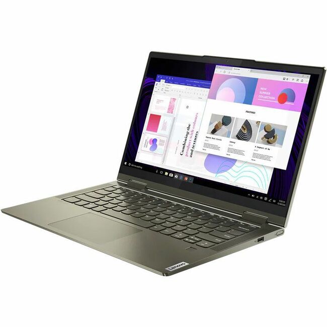 Lenovo Yoga 7 14ITL5 82BH00DQUS 14" Touchscreen Convertible Notebook - Full HD - Intel Core i5 11th Gen i5-1135G7 - Intel Evo Platform - 12 GB - 512 GB SSD - Dark Moss - 82BH00DQUS