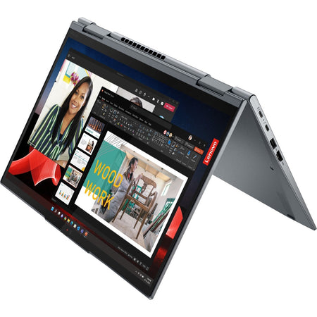 Lenovo ThinkPad X1 Yoga Gen 8 21HQ001NUS 14" Touchscreen Convertible 2 in 1 Notebook - WUXGA - Intel Core i5 13th Gen i5-1335U - Intel Evo Platform - 16 GB - 256 GB SSD - Storm Gray - 21HQ001NUS