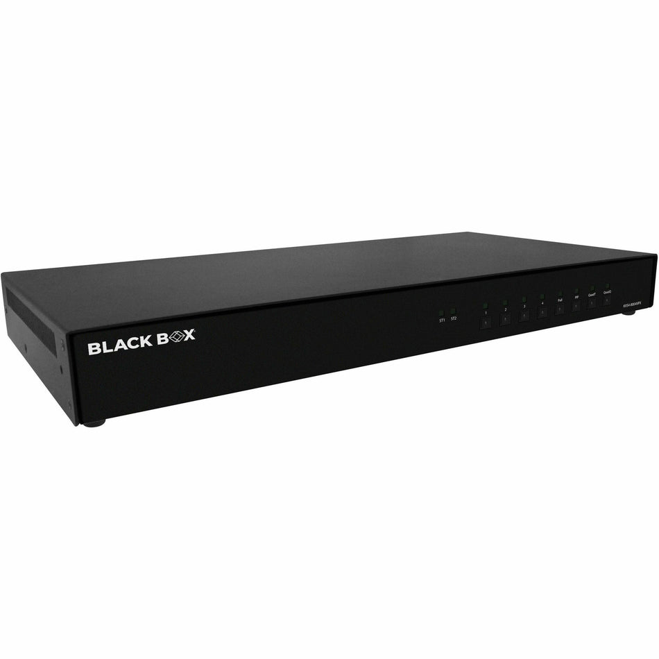 Black Box KVM MultiViewer, NIAP 4.0 Certified - 4-Port, Single-Monitor, DisplayPort, CAC - KVS4-8004VPX