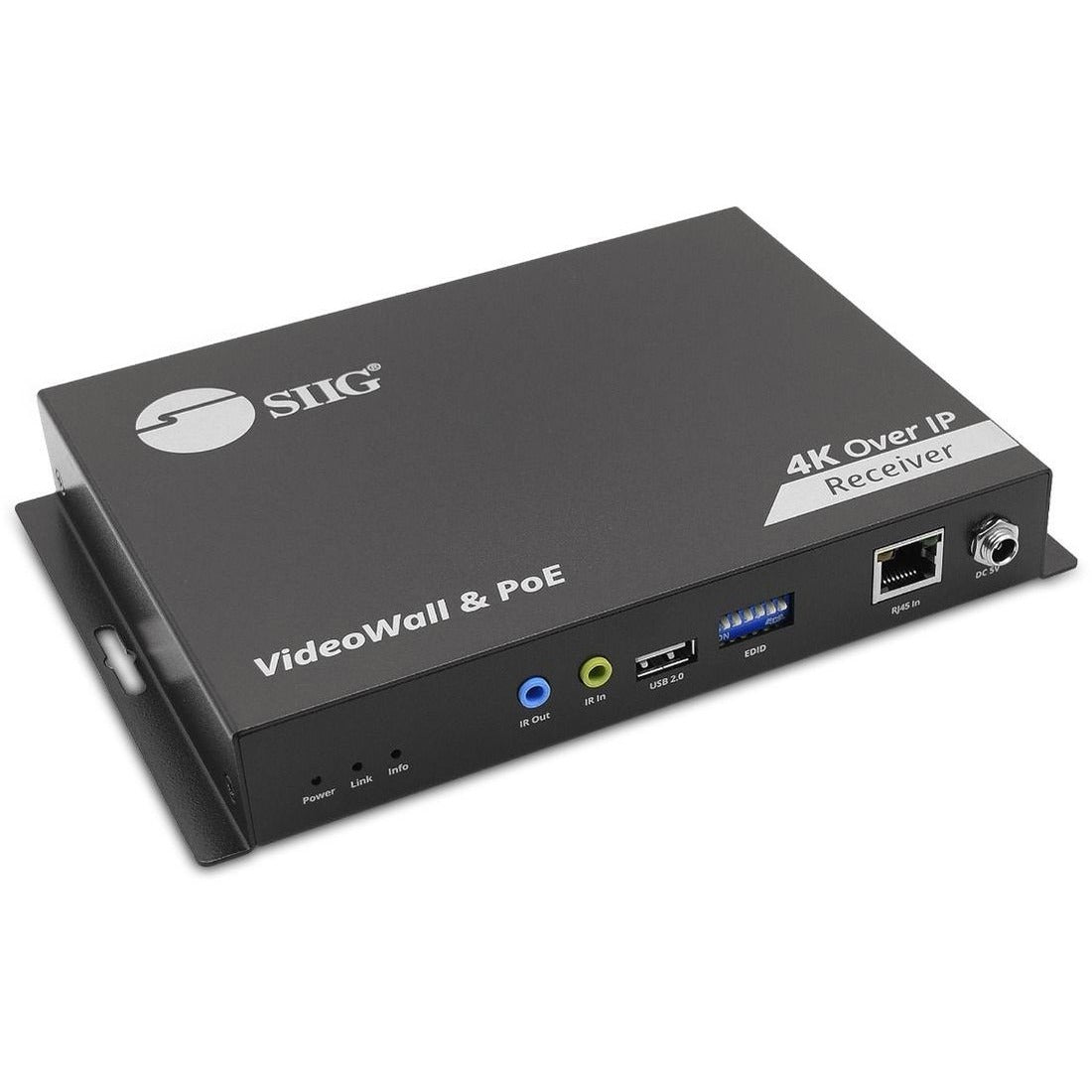 SIIG 4K 60Hz 18Gbps HDMI over IP Matrix - Decoder (RX) 394ft TAA Compliant - CE-H27G11-S1