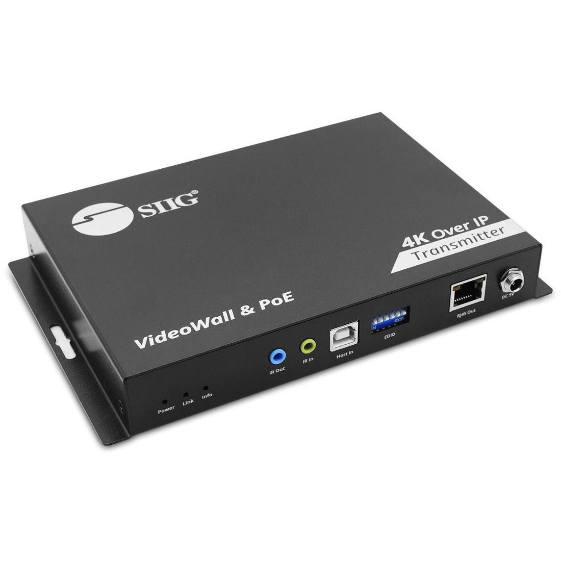 SIIG 4K 60Hz 18Gbps HDMI over IP Matrix - Encoder (TX) 394ft TAA Compliant - CE-H27F11-S1