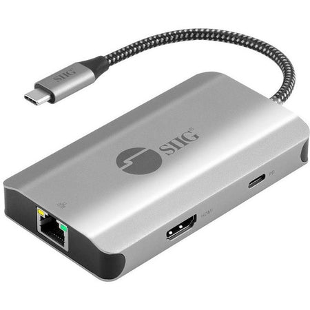 SIIG USB-C to HDMI with LAN Hub & PD 100W Adapter - JU-H30L11-S1